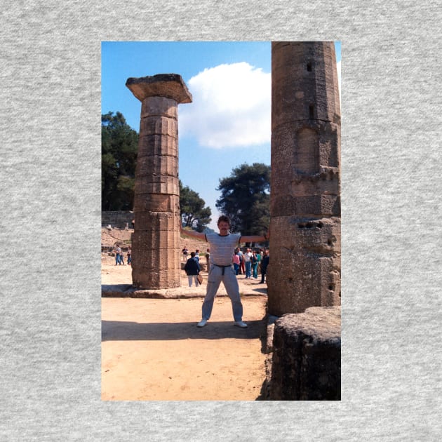 Knossos, Crete, Portrait of the artist by JonDelorme